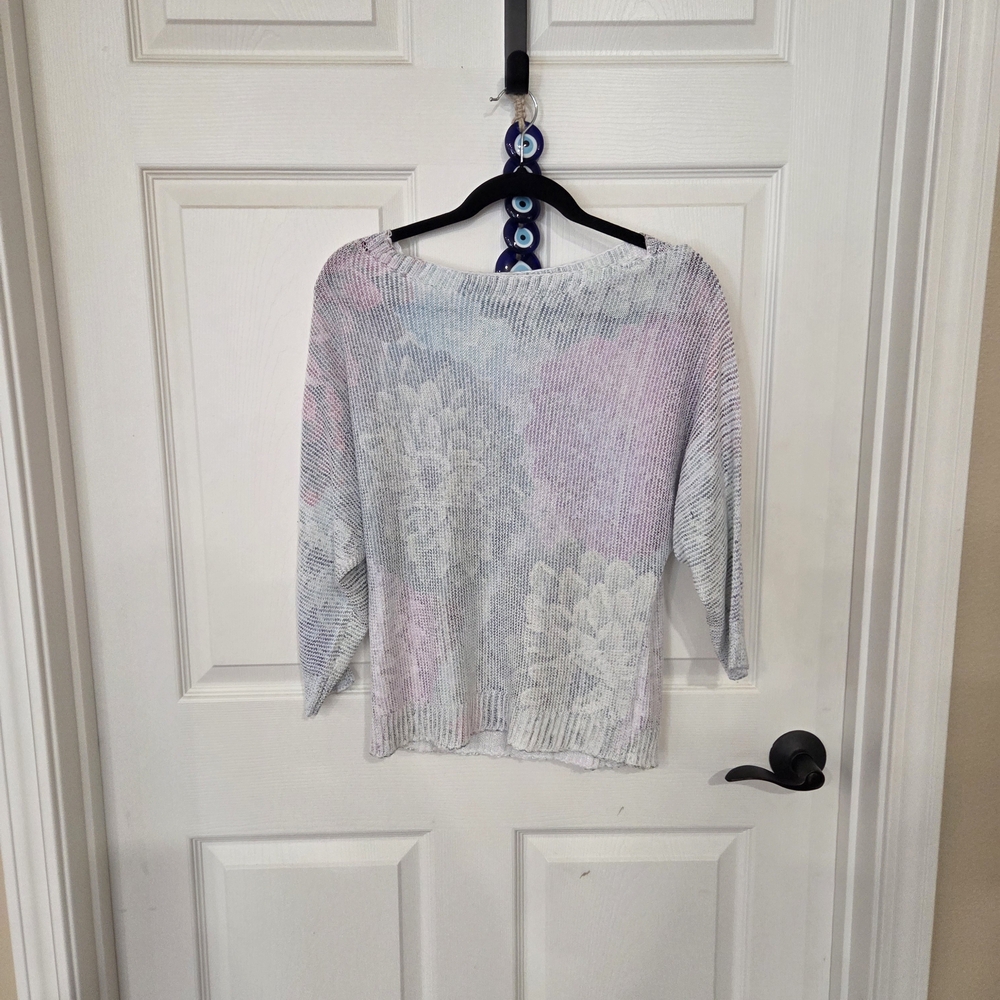 Sioni Women's Sweater in Gray and Pink